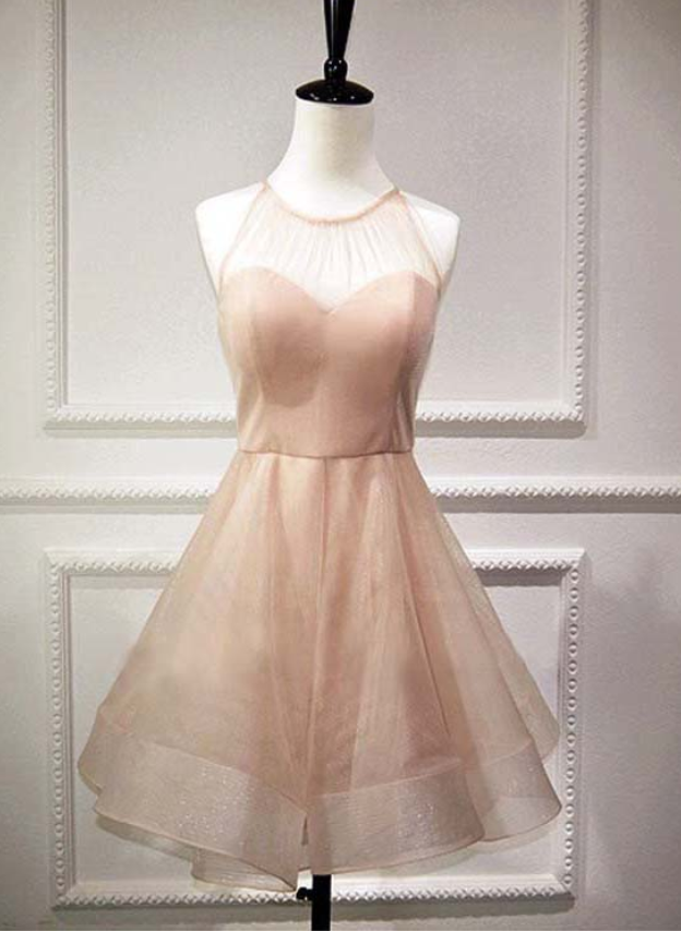 Charming Prom Dress, Elegant Tulle Prom Dresses, Short Homecoming Dress