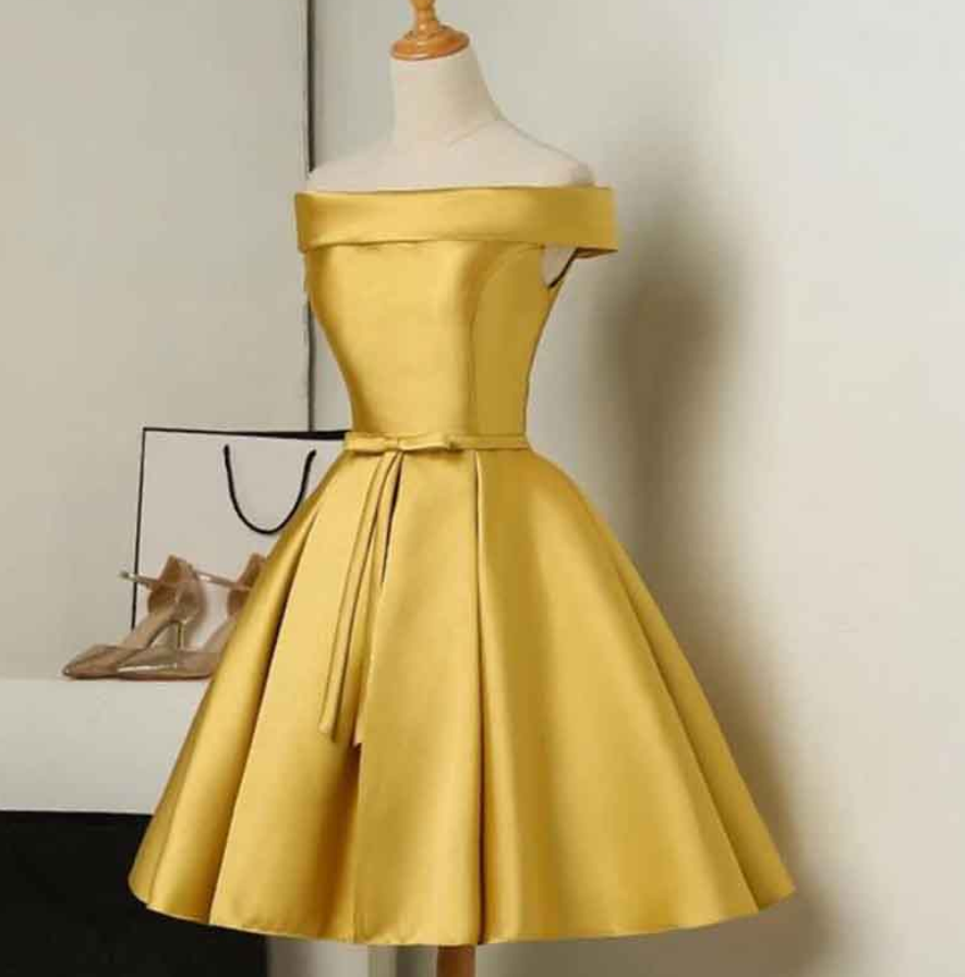 Dresses,boat Neck Sleeveless Prom Gowns Satin Strapless