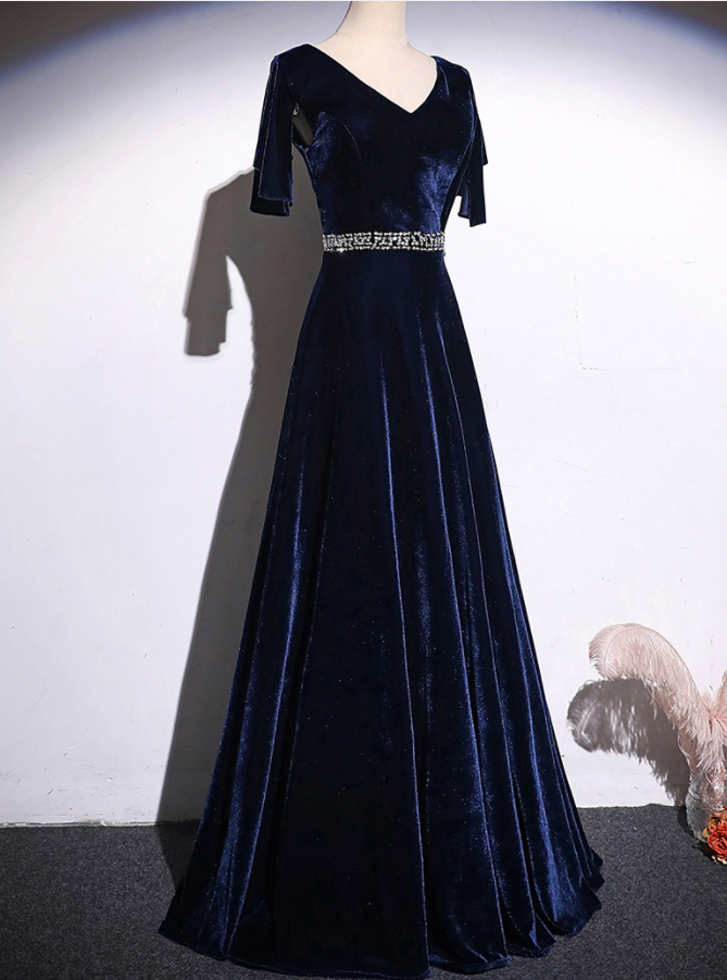 Prom Dresses,evening Dress Feminine High-end Velvet Dress Long Skirt