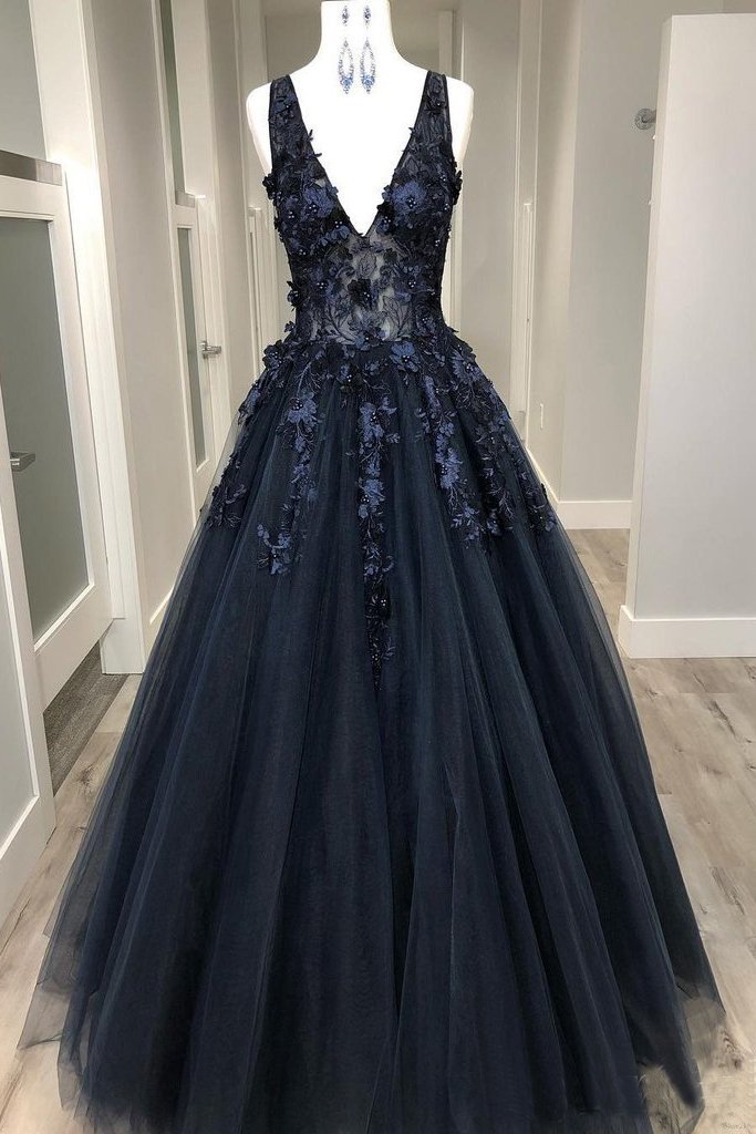 embroidered top prom dress Butterfly Glitter Embroidered Corset Top Long Prom Dress main image 1
