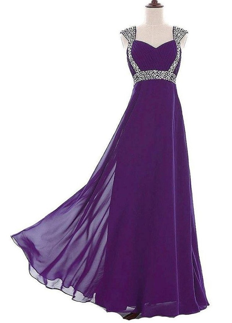 purple chiffon formal dress Lilac Chiffon Custom Cold One-Shoulder Slit A-line Formal Dress