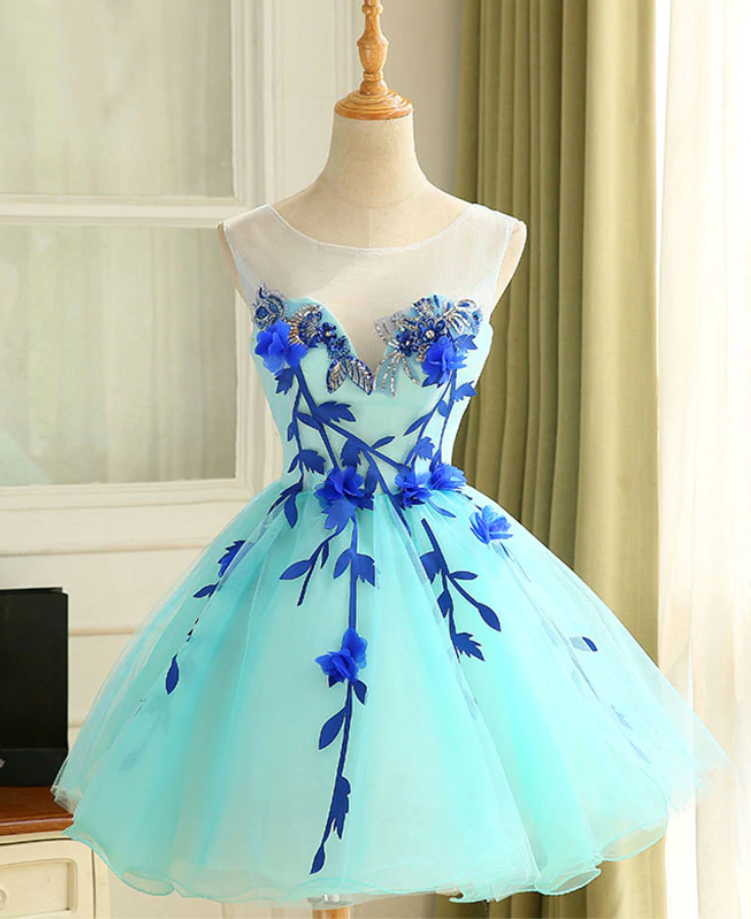 Homecoming Dresses,cute A Line Tulle Short Prom Dress, Homecoming Dress