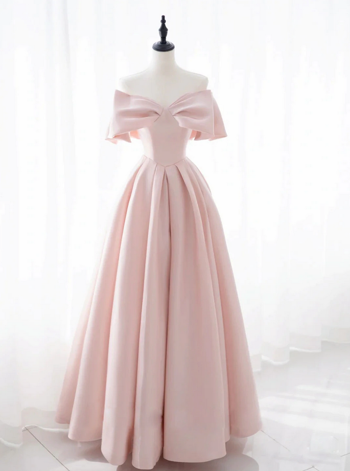 Prom Dresses,simple Satin Long Prom Dress, Bridesmaid Dress