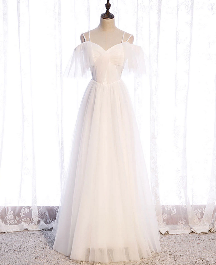 Prom Dresses,sweetheart Tulle Long Prom Dress Bridesmaid Dress