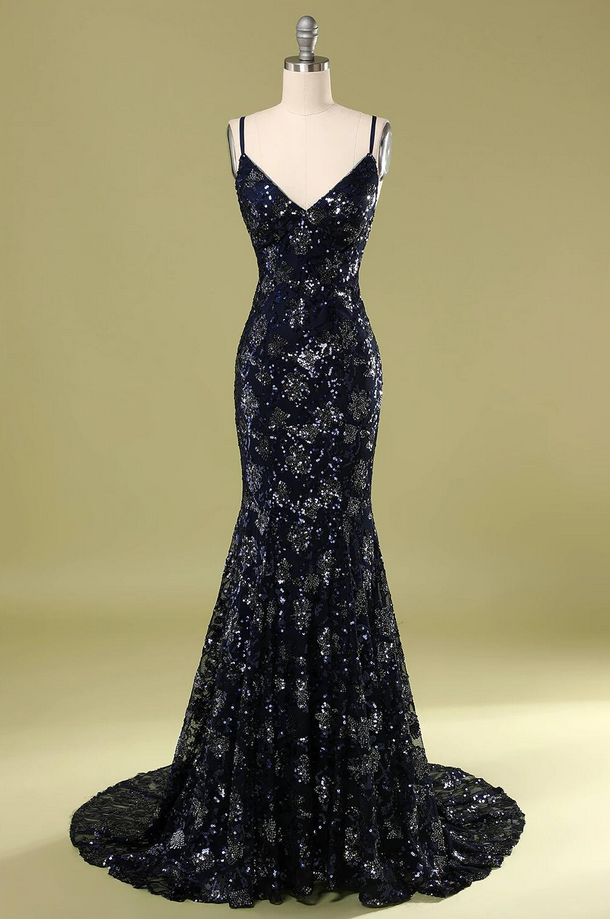  Prom Dresses,Evening Dress with Beading Sequins