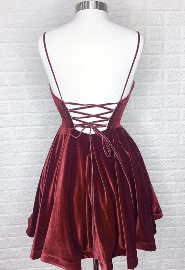 Dresses Velvet Short Prom Dress Party Dress on Luulla