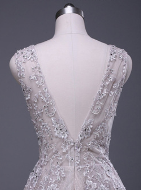 Designer Column Scoop Long Sleeve Rhinestone Satin Tulle Split Prom Dresses