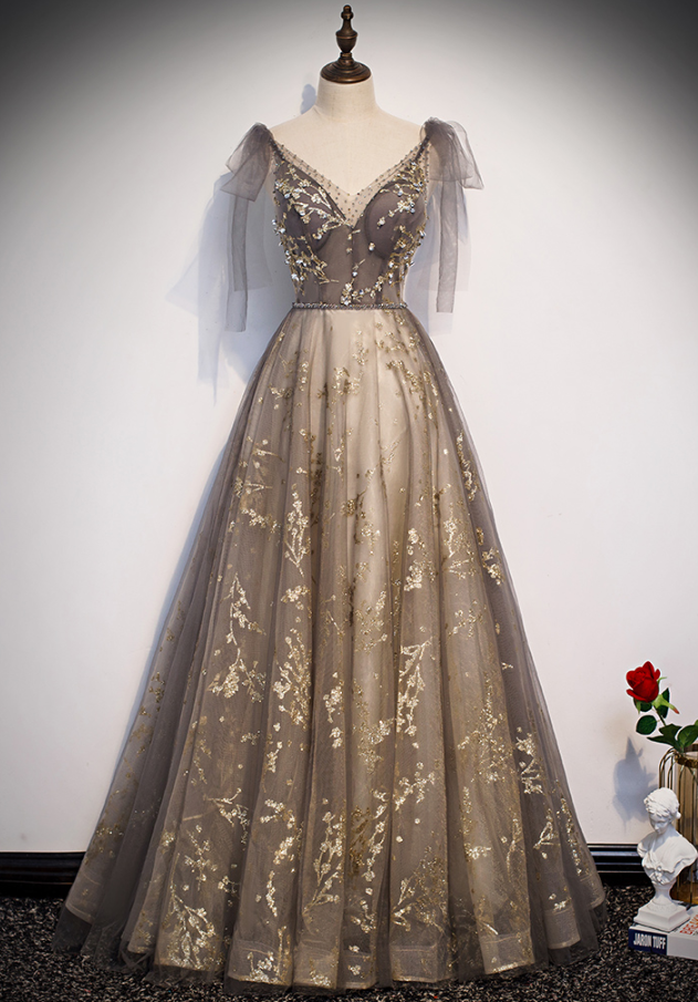 Prom Dresses,banquet Evening Gowns Temperament Romantic Sweet Ladies Long Gowns