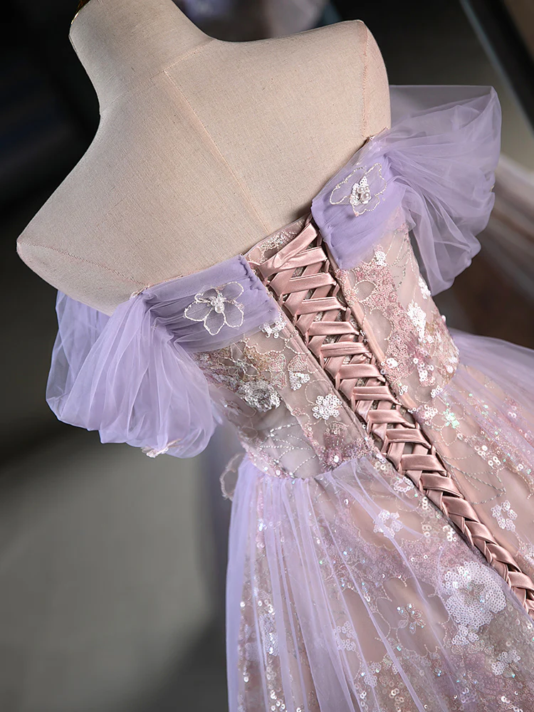 Purple Halter Open Back Sleeveless A Line Homecoming Dress main image 0
