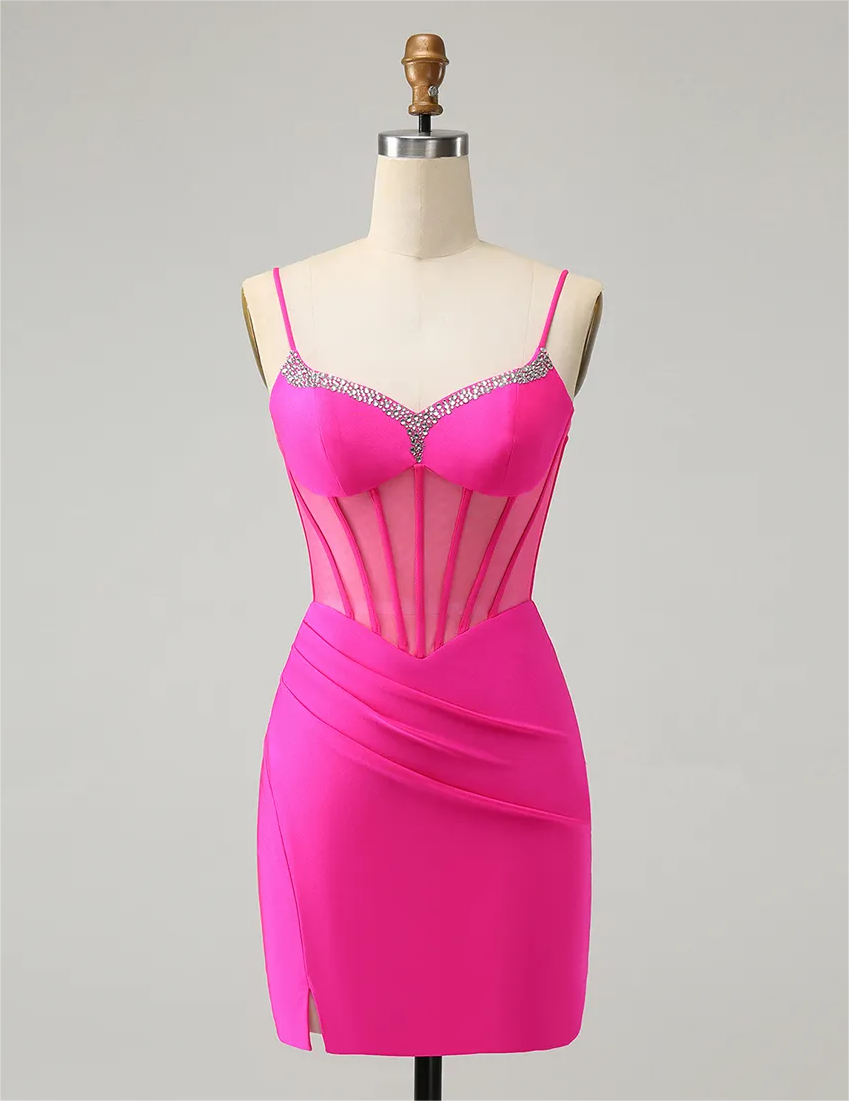 homecoming purple dress short Short Cocktail Glitter Homecoming Dress