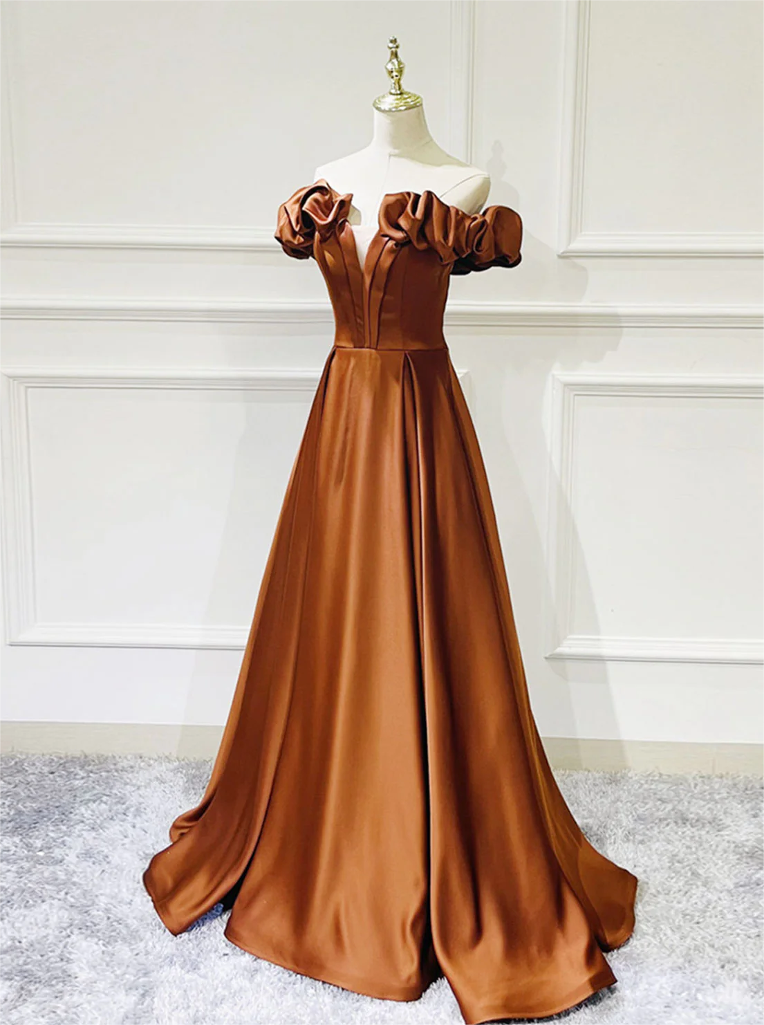red ball gown prom dresses Custom Black Red Tiered Ball Gown Gothic Prom Wedding Dress main image 0