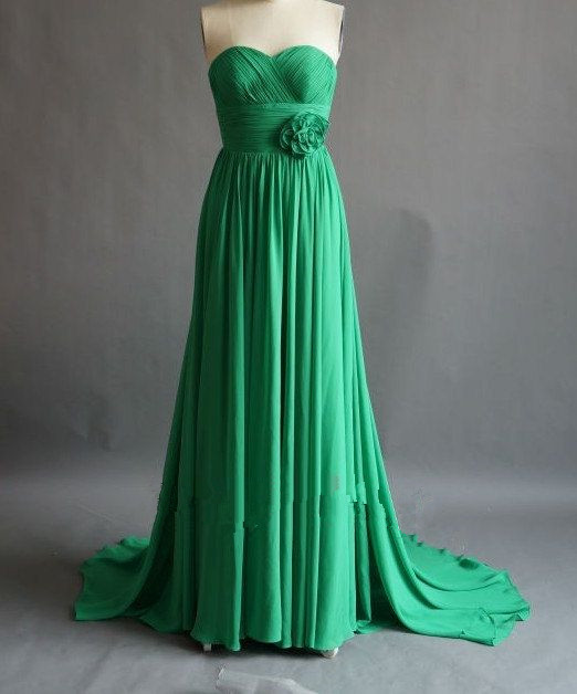 Pretty Green Simple And Elegant Prom Gown ,2016 Simple Prom Dresses, 2016 Bridesmaid Dresses, Formal Gown