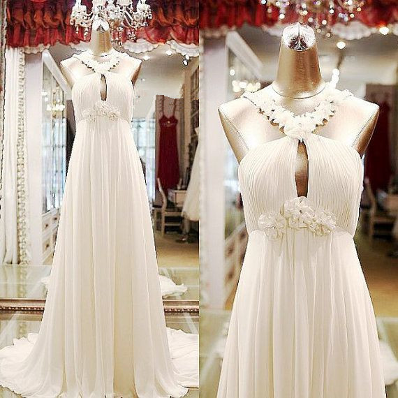 Pretty Simple Ivory Long Prom Dresses Simple Wedding Dresses Simple Formal Dresses