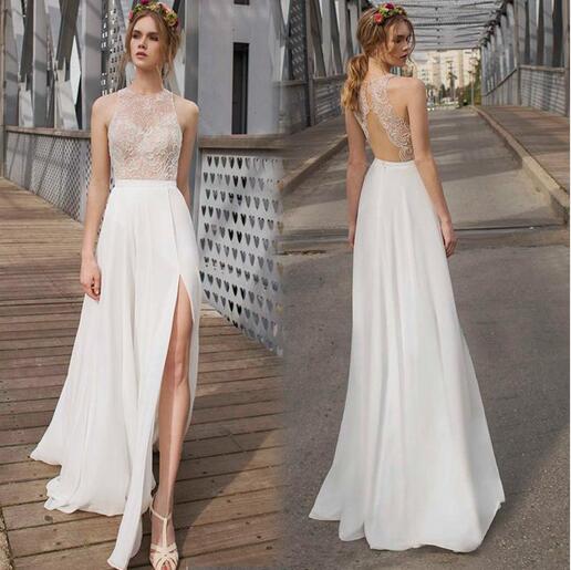 Image of white dresses evening