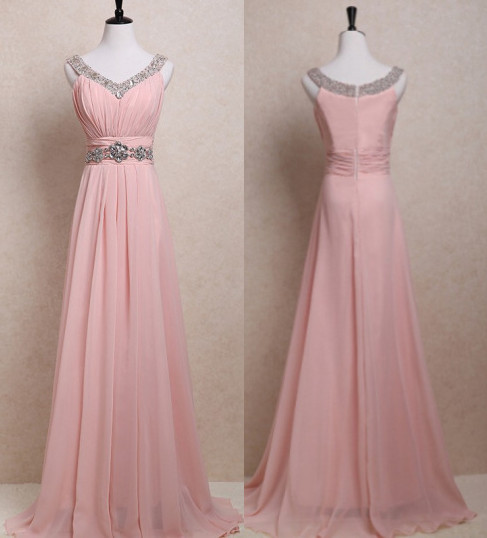 Blush Pink Prom Dresses,straps Prom Gowns,pink Prom Dresses, Party Dresses ,long Prom Gown,open Backs Prom Dress,sparkle Evening Gowns