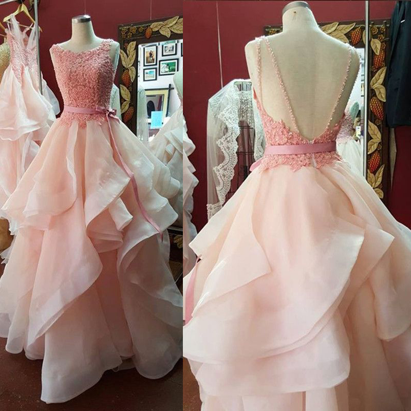 Pretty Pink Ball Gown Prom Dresses,quinceaners Dresses,evening Dresses Party Gowns,charmong Prom Gowns