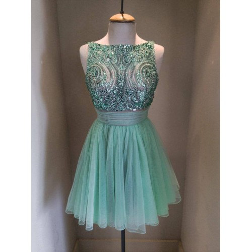 Short Beaded Homecoming Dress Whith Flower Type,handmade Homecoming Dresses,pretty Cocktail Dresses