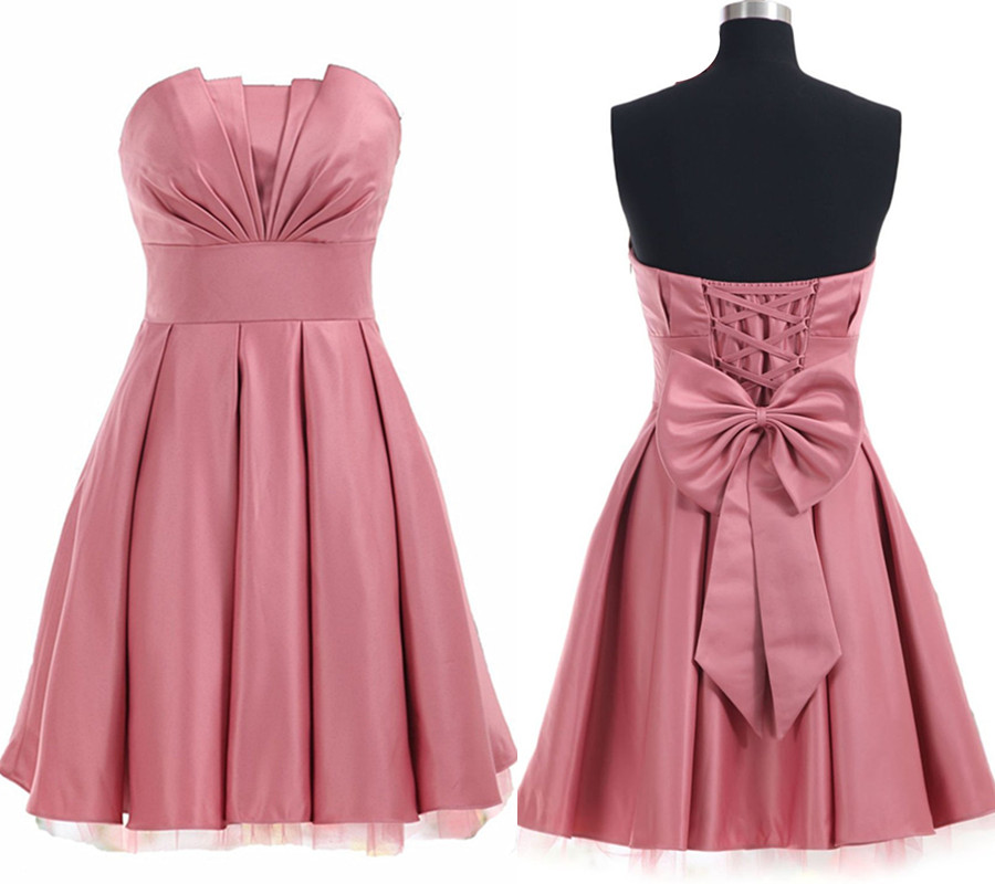 Charming Homecoming Dress,strapless Homecoming Dress,prom Dresses