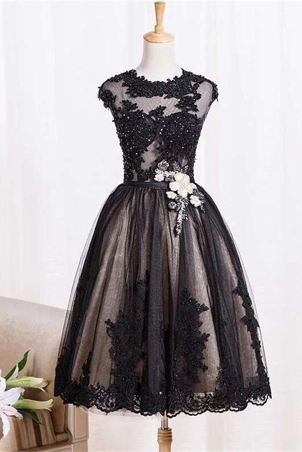 Homecoming Dresses,black Vintage Dresses,homecoming Dresses,lace Homecoming Dress,beaded Short Prom Dresses