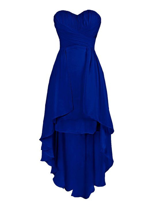 Evening Dresses, Prom Dresses,prom Dresses,high Low Prom Dress,formal Gown,royal Blue Prom Dresses,evening Gowns,chiffon Formal Gown For Teens