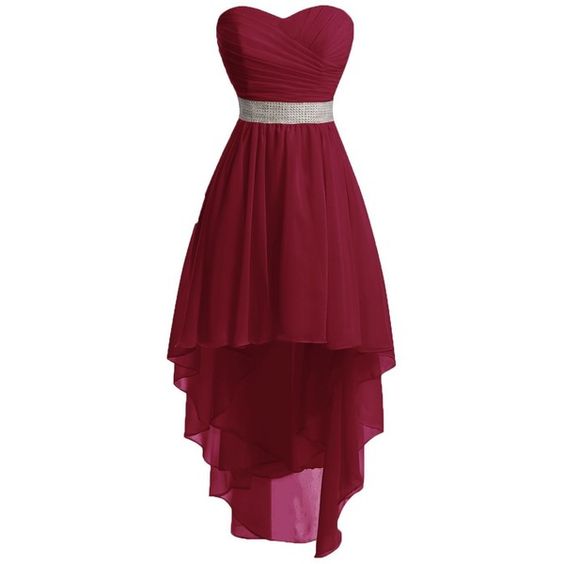 Evening Dresses, Prom Dresses,prom Dresses,high Low Prom Dress,formal Gown,burgundy Red Prom Dresses,evening Gowns,chiffon Formal Gown For Teens