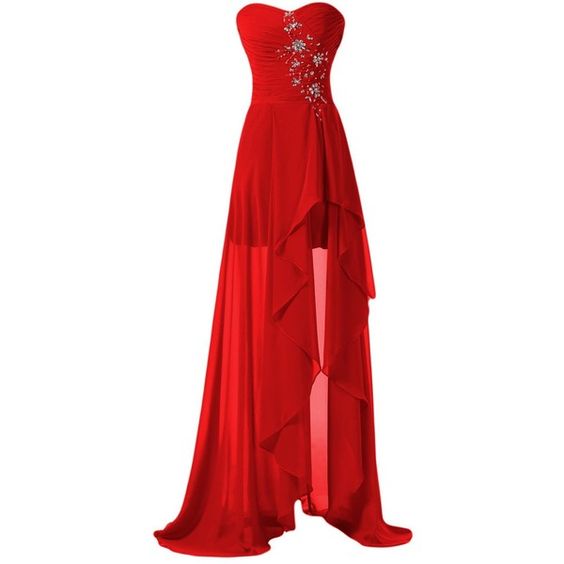 Evening Dresses, Prom Dresses,prom Dresses,high Low Prom Dress,backless Formal Gown,red Prom Dresses,evening Gowns,chiffon Formal Gown For Teens