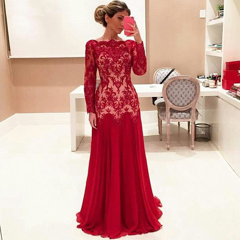Evening Dresses, Prom Dresses,party Dresses,red Prom Dresses,prom Dress,red Prom Gown,lace Prom Gowns,elegant Evening Dress,modest Evening