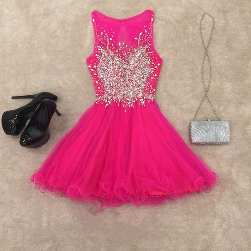 Party Dresses,homecoming Dresses,chic Prom Dresses,short Prom Gowns,pink Homecoming Dress,short Cocktail Dresses 2017,elegant Prom Gowns