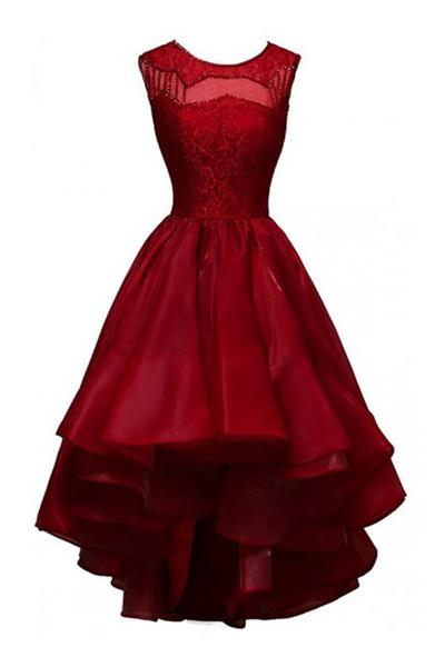 Evening Dresses, Prom Dresses,party Dresses,prom Dress,glamorous High-low Organza Beading Prom Dresses ,evening Gowns ,party Dresses