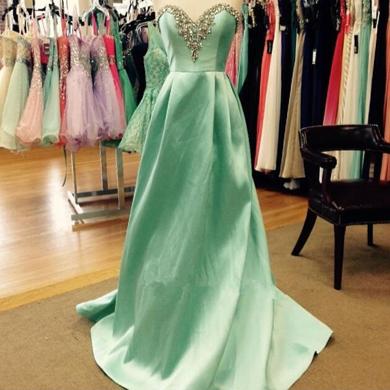 Evening Dresses, Prom Dresses,party Dresses,prom Dress, Prom Dresses, Prom Dresses,sexy Sweetheart Green A-line Long Prom Dresses Evening Gowns