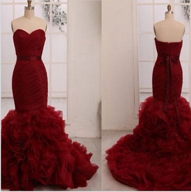 Evening Dresses, Prom Dresses,party Dresses,prom Dress, Prom Dresses, Prom Dresses,sexy Handmade Two Piece Red Prom Dress With Lace Applique,