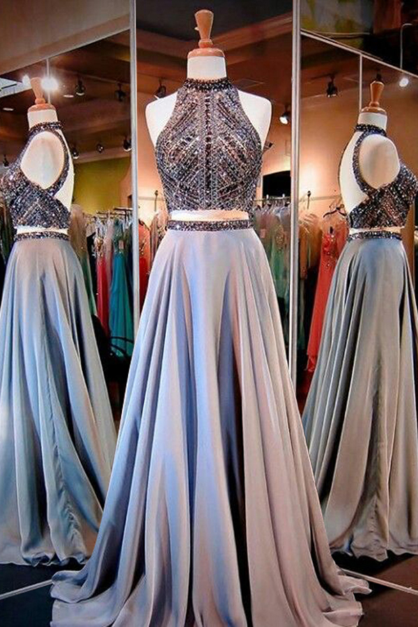 Evening Dresses, Prom Dresses,party Dresses,prom Dresses, Prom Dresses,evening Dress,party Dresses, Prom Dress,glamorous Two Piece High Neck
