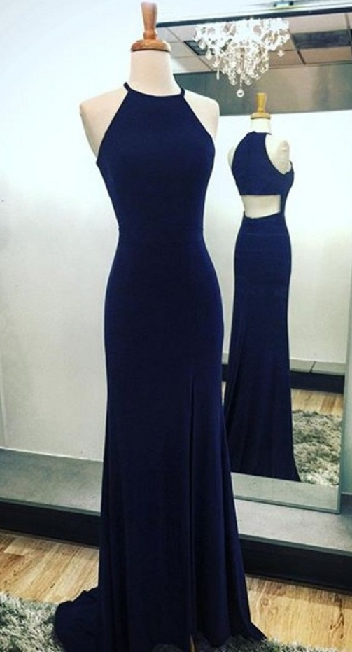 Prom Dress,long Prom Dress,navy Blue Mermaid Prom Dresses,simple Sexy Prom Gowns,long Party Dresses,elegant Evening Dresses,women Dresses,prom