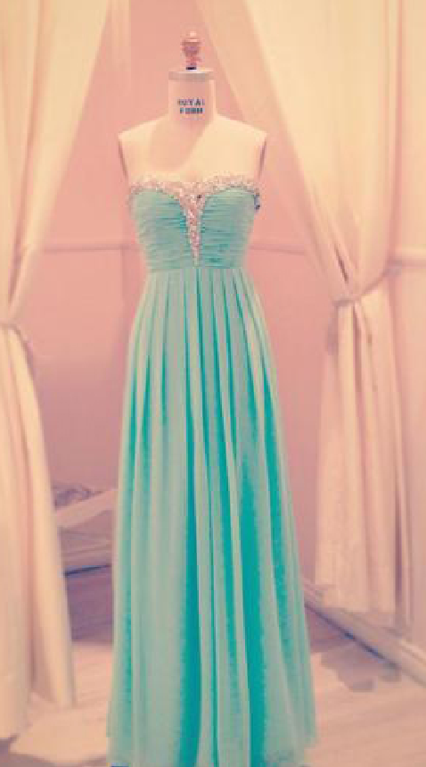 A-line Sweetheart Pleated Floor-Length  Dress  - Rent