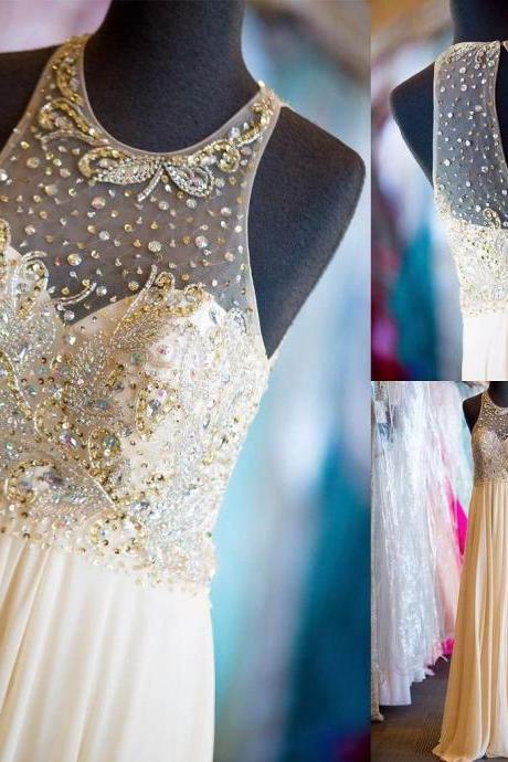 Beaded Chiffon Prom Dresses Wedding Party Dresses Formal Dresses Sweet 16 Dresses