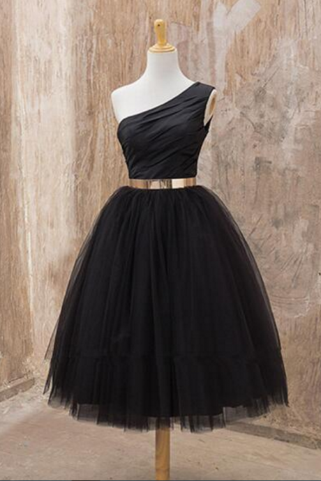 One Shoulder Homecoming Dress, Black Homecoming Dress, Short Homecoming Dress, Homecoming Dress, Dresses For Homecoming,