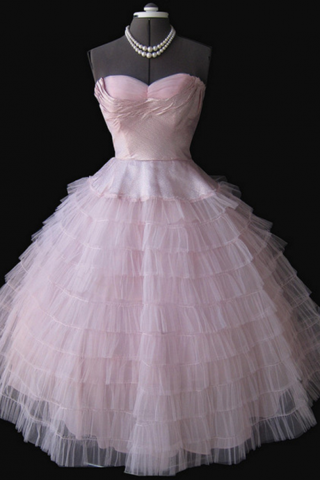 Pink Prom Dress,tulle Prom Dress,fashion Homecoming Dress,sexy Party Dress,custom Made Evening Dress