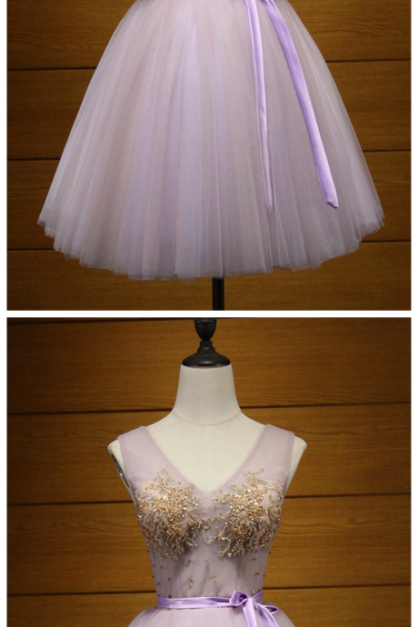 A-line Homecoming Dress ,v-neck Short/mini Prom Dress ,juniors Homecoming Dresses