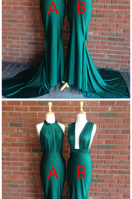 Green Prom Gowns,mermaid Prom Dress,elegant Evening Dress,sexy Mermaid Gowns