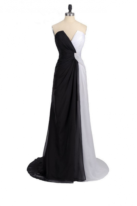 Black And White Prom Dresses,formal Women Evening Dresses,party Dress