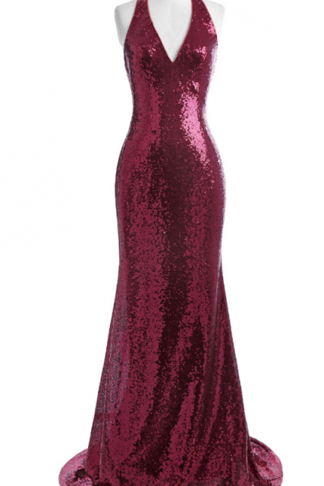 Arrived At The Party Were Deeply V-neck Dress Foil Festival Dubai Women Mermaid Party Dress