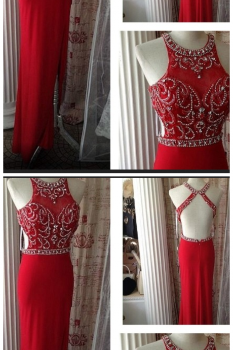 Red Prom Dresses,open Back Prom Dress, Sparkle Party Dresses,long Prom Gown,open Backs Prom Dress,evening Dress