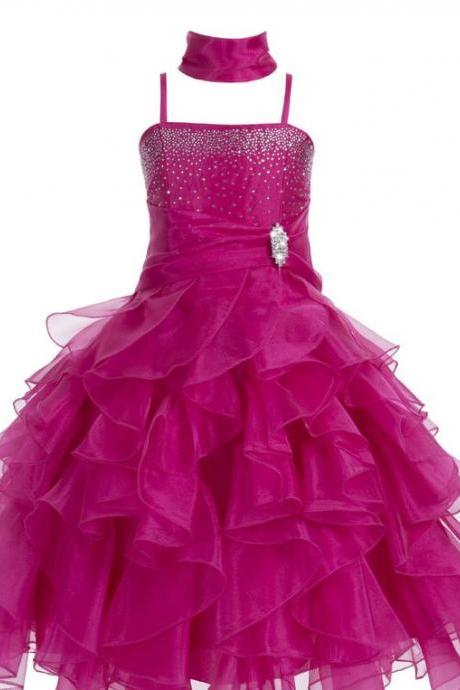 Pageant Flower Girl Dress W/shrug Junior Bridesmaid Dress Toddler Flower Girl Dress