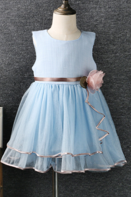 Tulle Organza Flower Girl Dresses,cute Children Clothes,girls Clothing