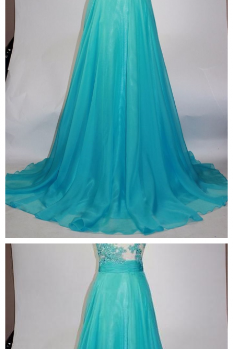 Sexy Prom Dress, One Shoulder Prom Dress, Chiffon Beaded Prom Gown, Long Prom Dresses, Formal Evening Dress, Evening Dresses