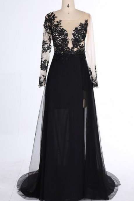 Charming Prom Dress,long Sleeve Prom Dress, Formal Evening Dress,formal Gown