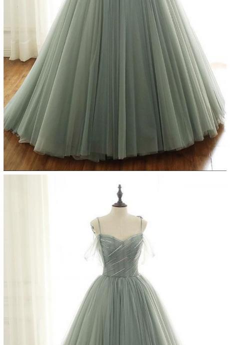 Brand Light Green Sweetheart Neck Long Senior Prom Dress, Formal Dress