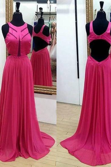 Charming Simple A-line Floor-length Prom Dress,long Formal Dress Dance Dress