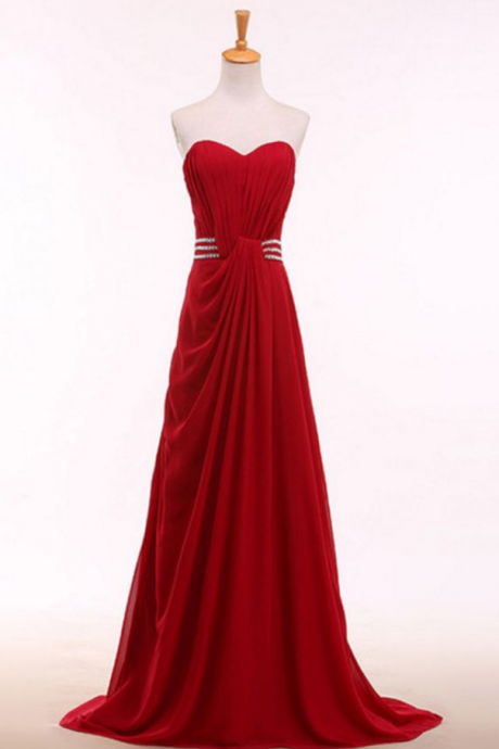 Elegant And Unique Dark Red Evening Gown With Crystal Evening Gown, Evening Gown, Evening Gown