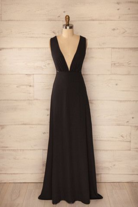 Black Prom Dress, Charming Long Prom Dress,fashion Prom Dress,sexy Party Dress,custom Made Evening Dress